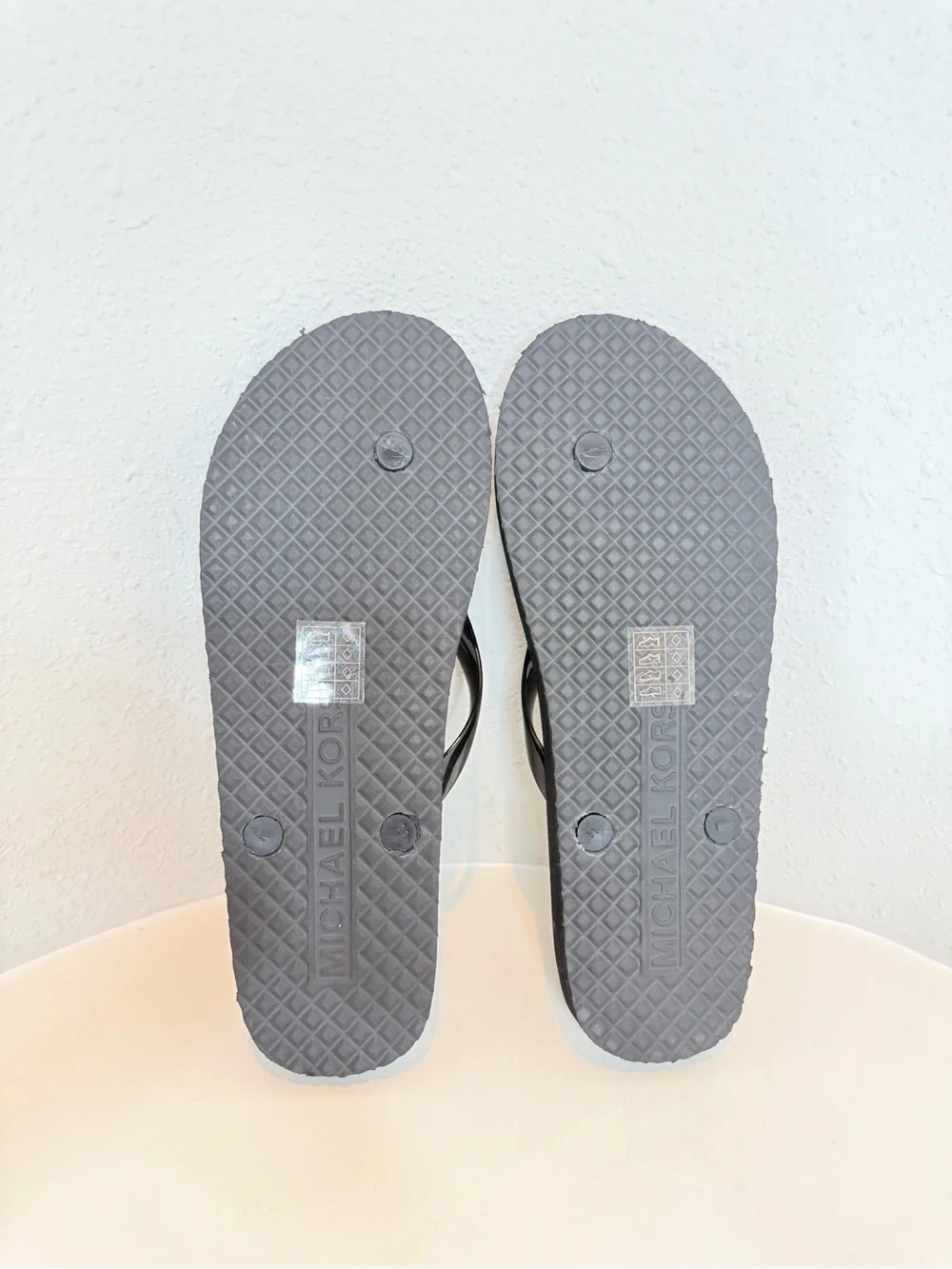 Michael Kors Signature Logo Black Women’s Slides Size 11 NEW
